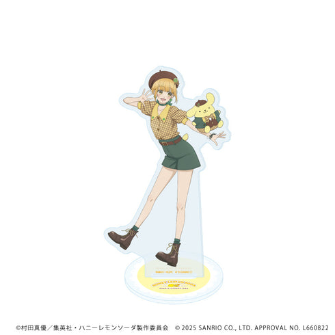 『ハニーレモンソーダ×サンリオキャラクターズ』アクリルスタンド04/遠藤あゆみ×ポムポムプリン(等身イラスト)
